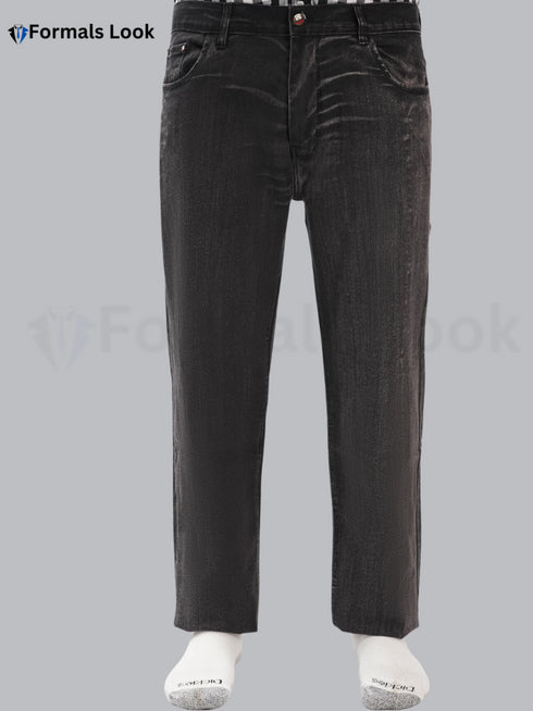 Black Color In Stretch Jeans Pant